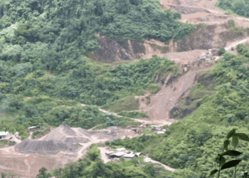 Quarry site in Guanapo, Arima