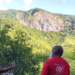 President of AVDAC, Simeon Nakhid and Vice President of MVAC, Kelvin Nakhid, observe effects of quarrying on Maracas Valley landscape